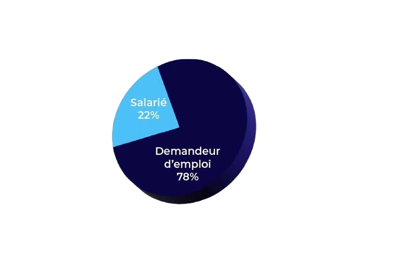 Graphique circulaire des catégories de personnes formées en 2024