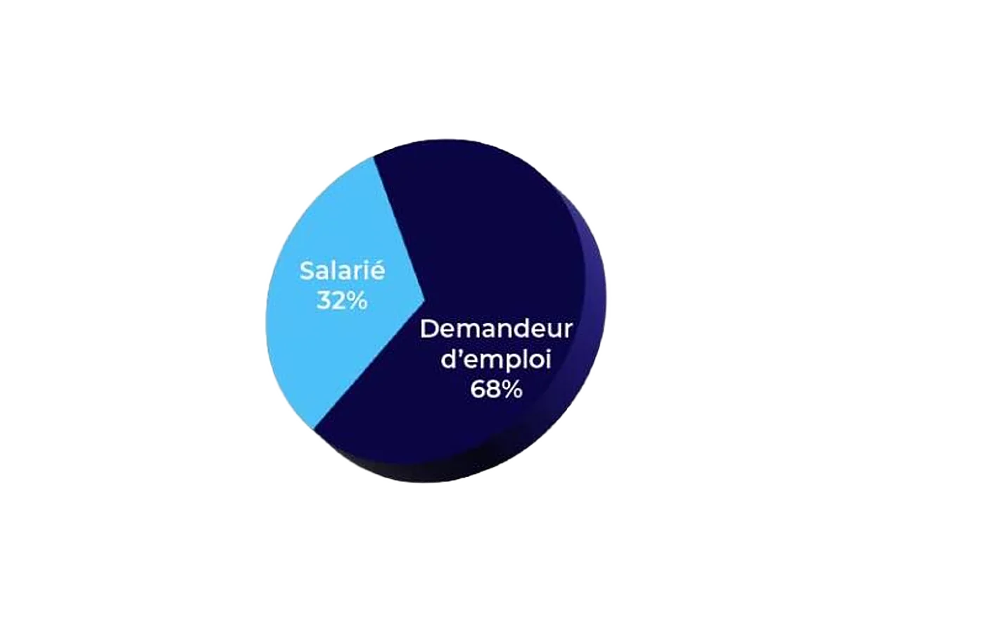 Graphique circulaire des personnes formées en 2023 par catégorie